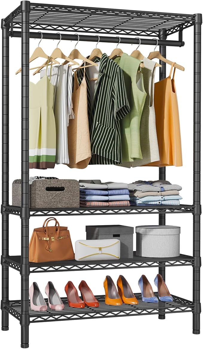 VIPEK V1 Wire Garment Rack 4 Tiers Heavy Duty Clothes Racks