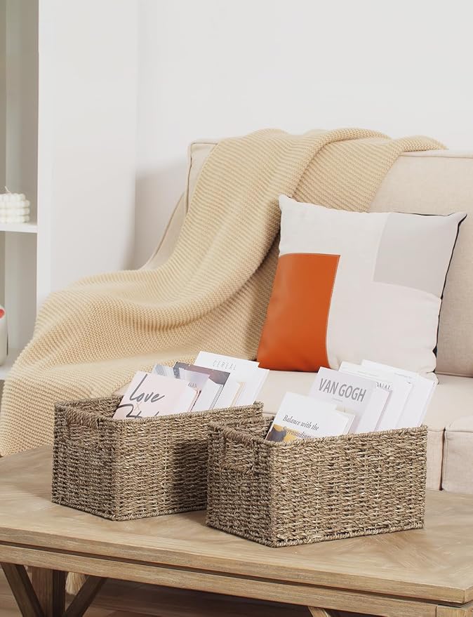 StorageWorks Wicker Storage Basket