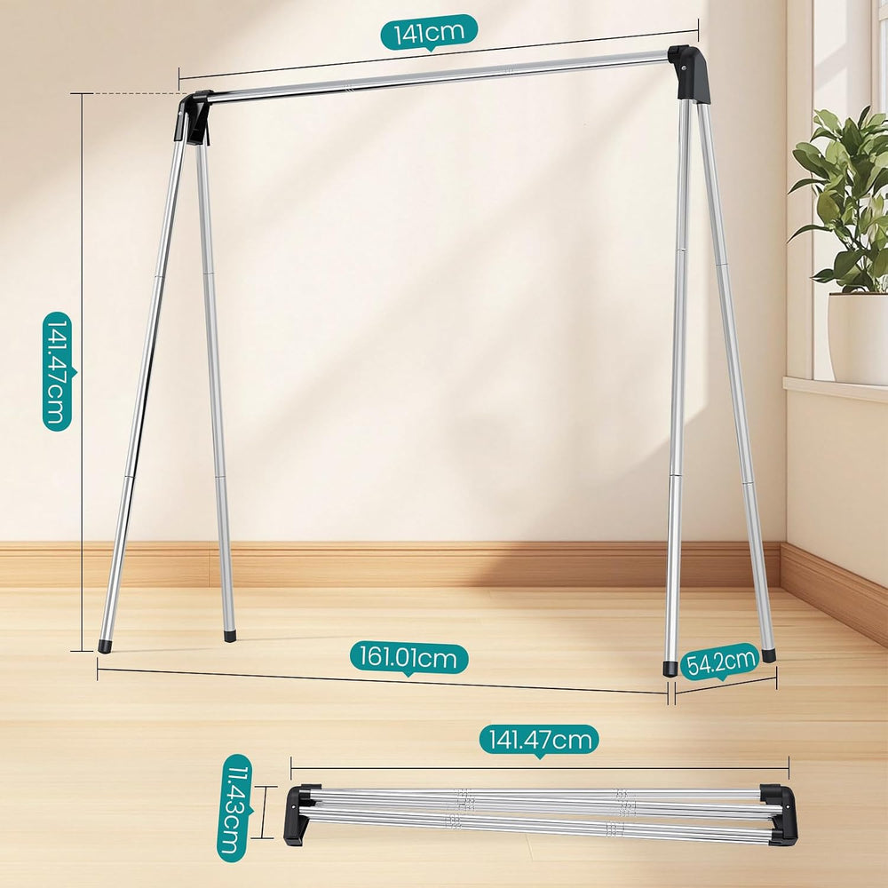 KINGRACK Folding Washing Rack, Stand Dryer Made of Stainless Steel