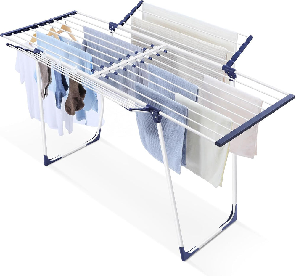 APEXCHASER Clothes Drying Rack, Drying Rack Large Space with 2 Wings