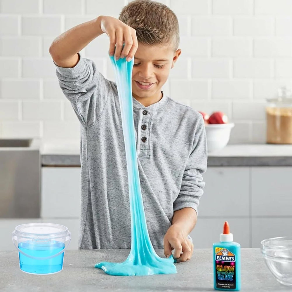 50 PCS Slime Containers with Lids and Handles, Plastic 300ml Storage Bucket C...