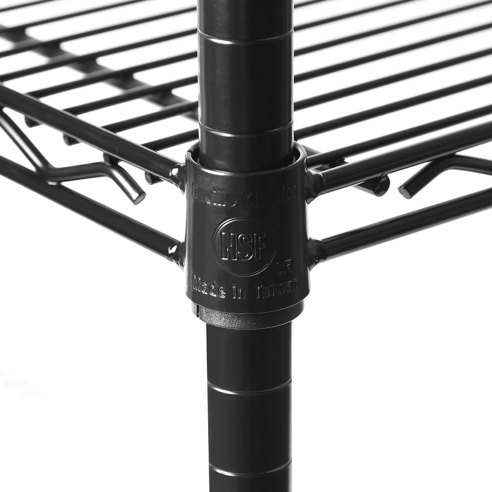 UltraDurable 5-Tier NSF Steel Wire Shelving, 36"W x 18"D x 75"...