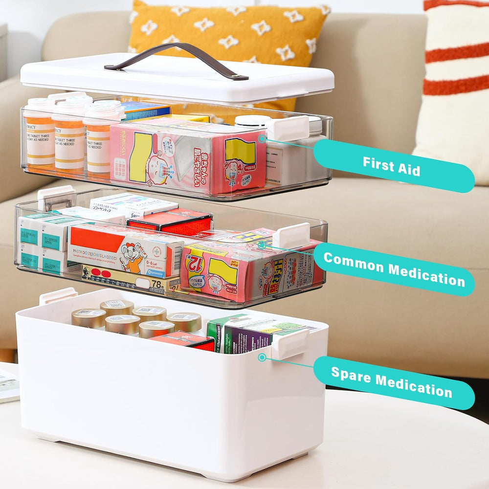 Homaigie Extra Tall 3-Tier Medicine Cabinet Organizer for Medicine Bottles Or...