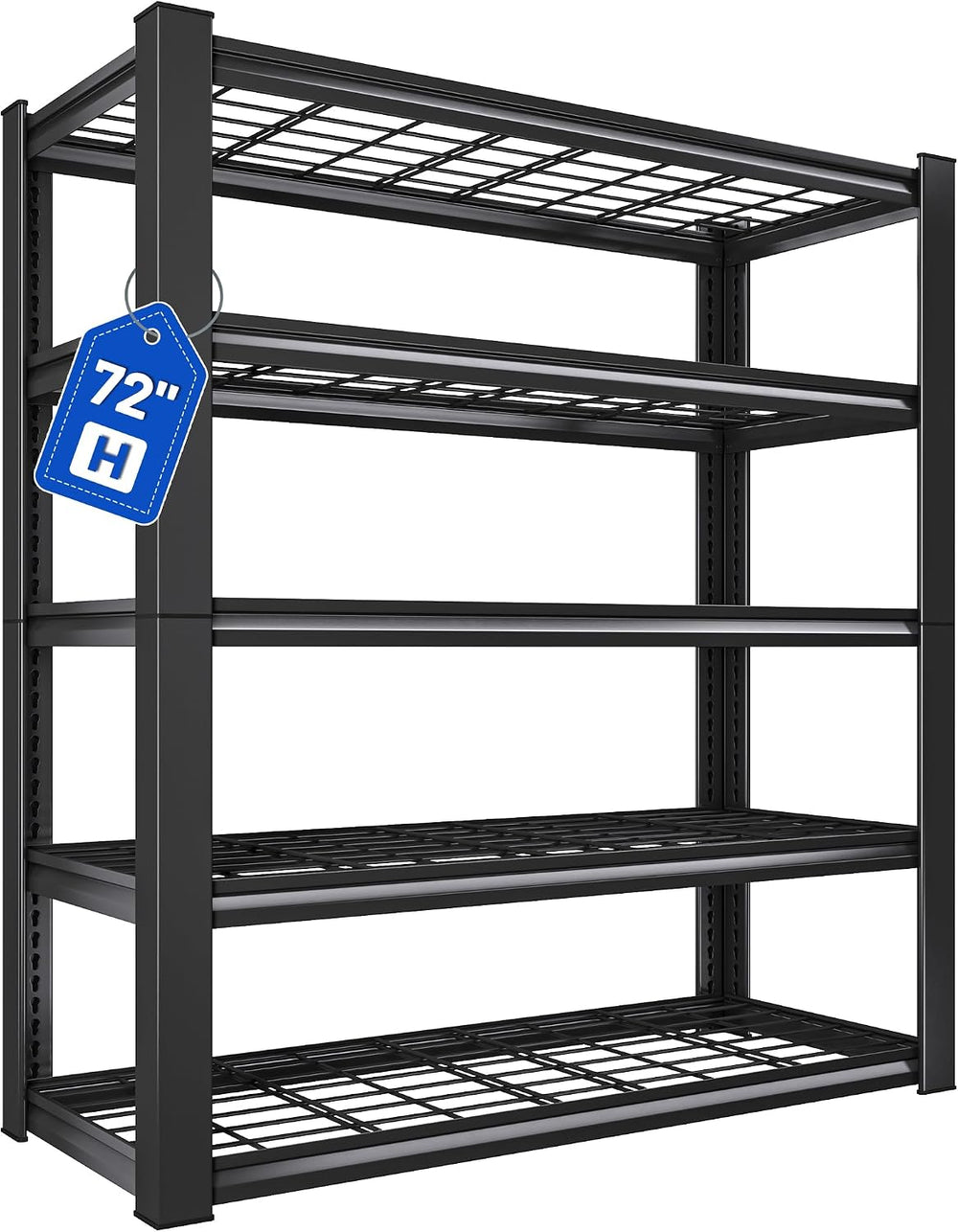REIBII 5-Tier Garage Shelving, 3010Lbs Heavy Duty Shelf for Basement Shed