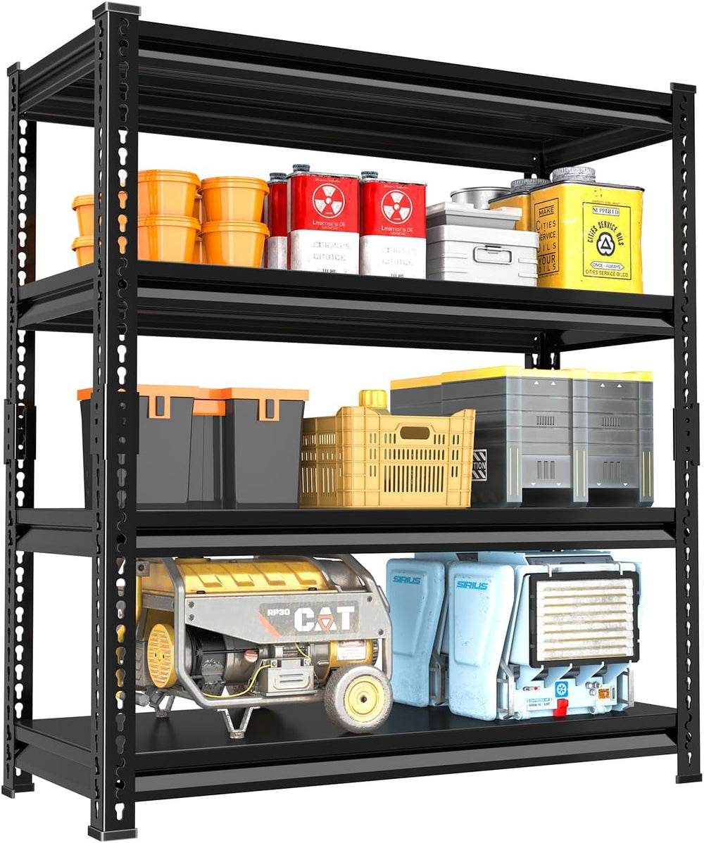 48" W Garage Shelving Heavy Duty, 1800LBS Loads Adjustable Garage Storag...