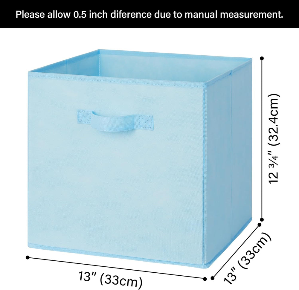 GRANNY SAYS 13 Inch Cube Storage Bins, Pastel Color, 8-Pack