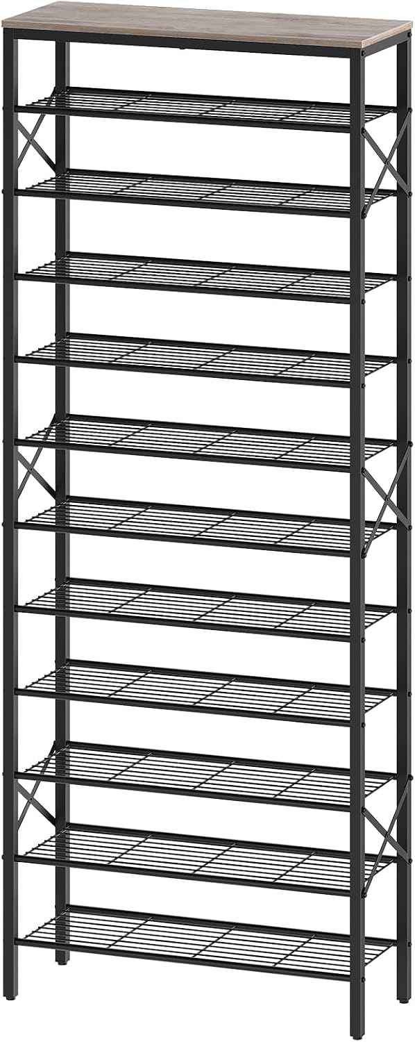 YATINEY 12 Tier Shoe Rack, Large Capacity Shoe Storage Organizer Holds 48 Pai...