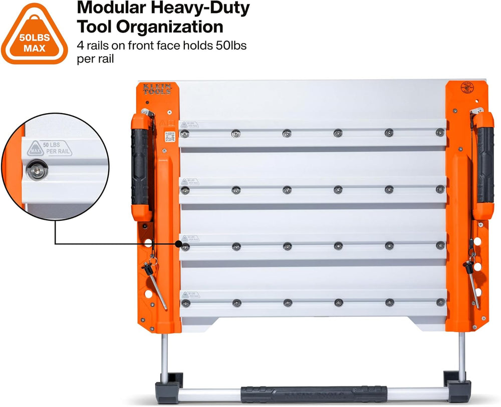 KLEIN TOOLS BC700WA LiftPro 24-Inch Wall Mount System, Heavy-Duty Modular Too...