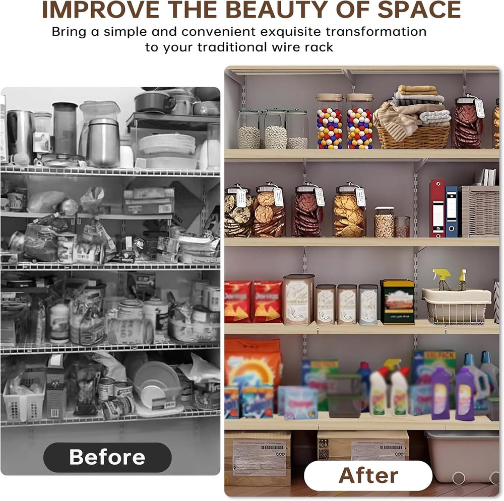 Custom Size Wire Shelf Covers for Pantry, Preventing Leakage of Items & R...