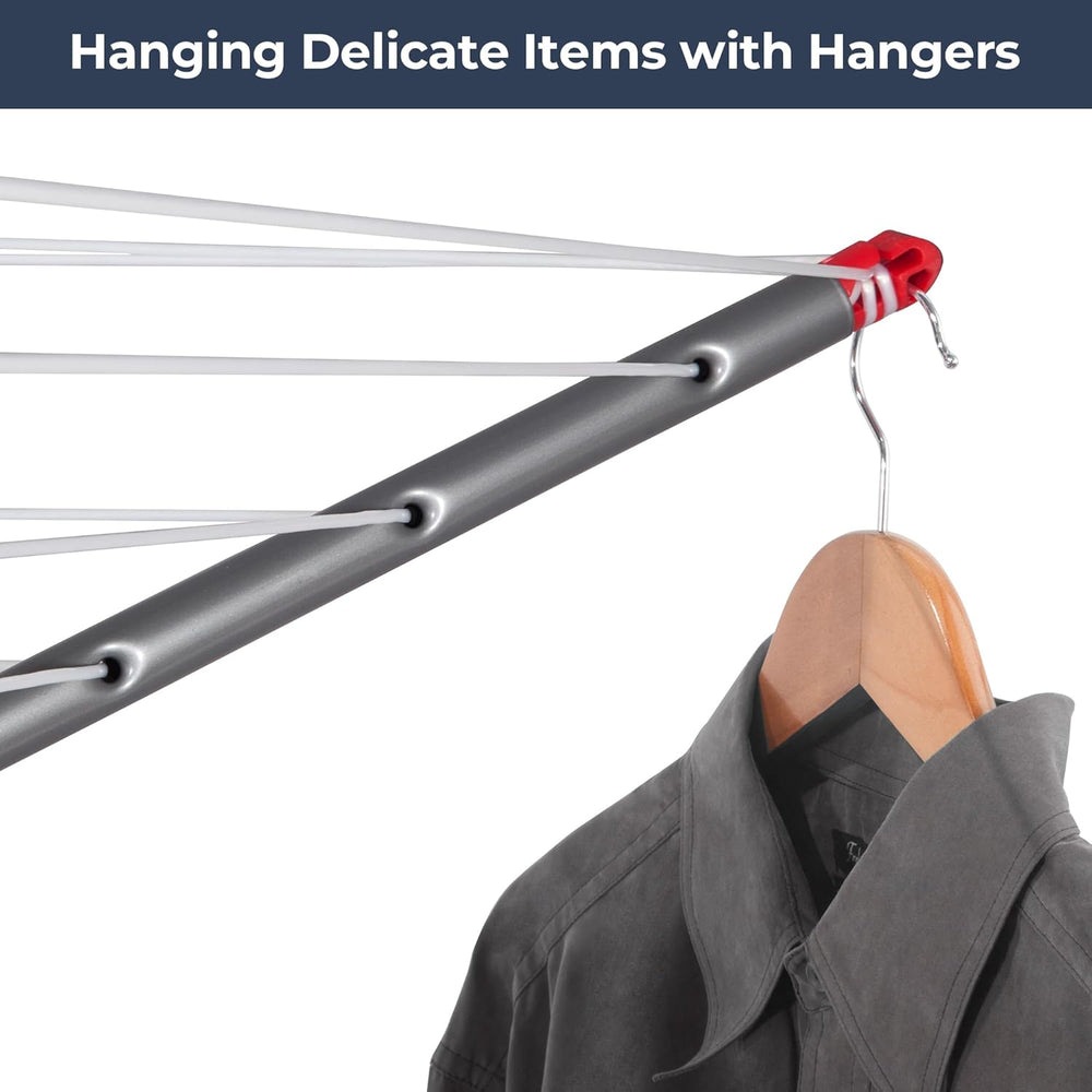 STO STO Umbrella Clothesline Outdoor Drying Rack, 164 Feet Rotary Clothes Dry...
