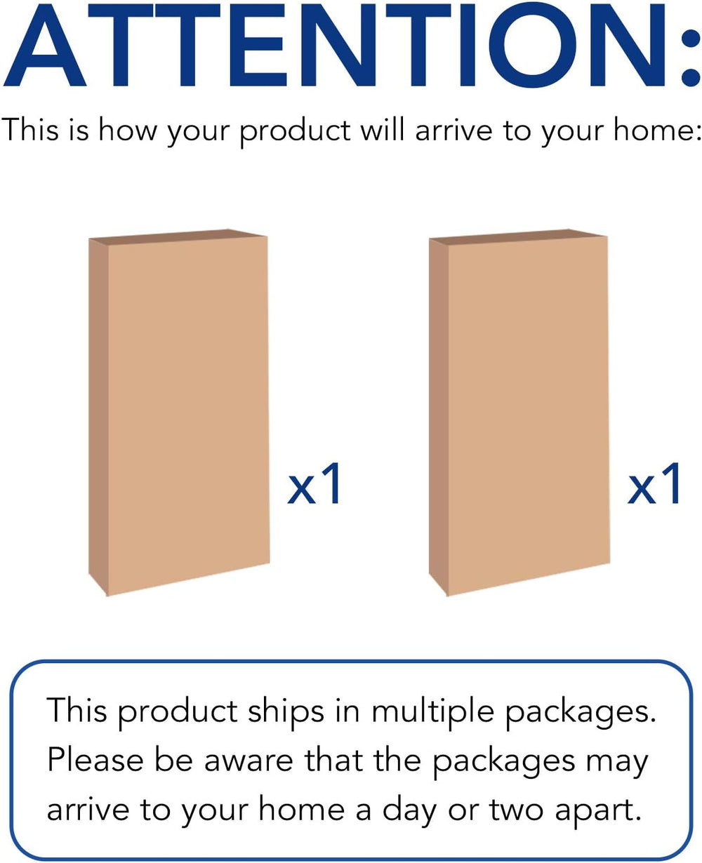 FLEXIMOUNTS 4-Pack 2x6ft 24-inch-by-72-inch Wall Shelf Garage Storage Rack Fl...