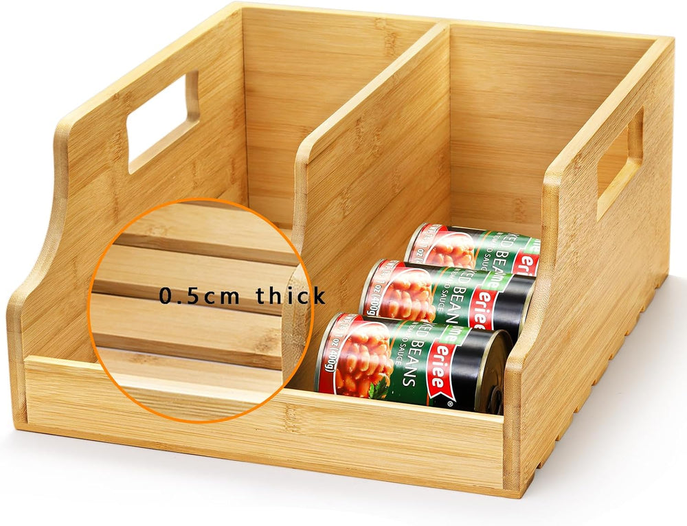 Yesland Bamboo Soda Can Organizers, Can Holder and Drink Dispenser for Kitche...