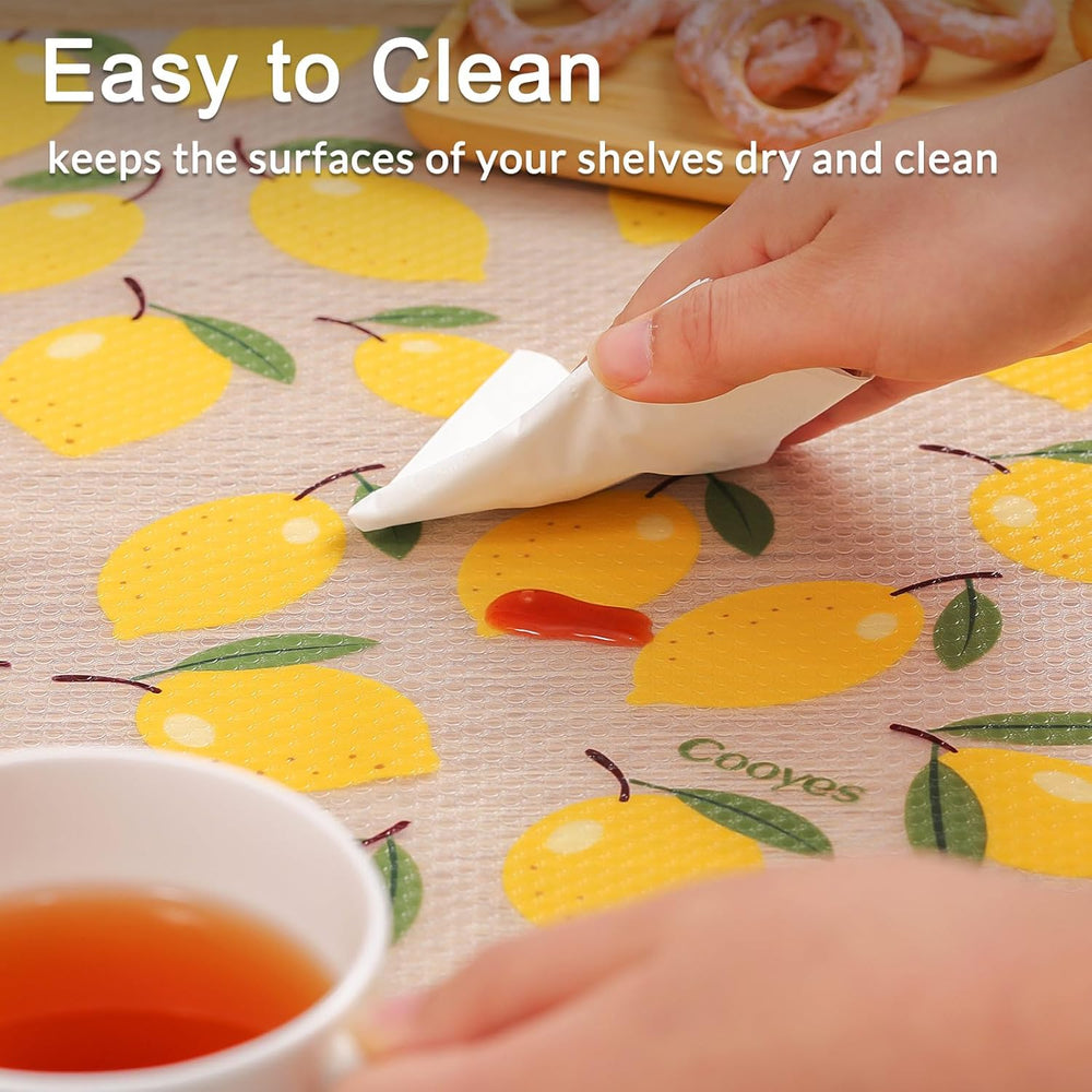 Cooyes Shelf Liner Non-Adhesive Cabinet Liner for Kitchen Drawer 11.8"x3...