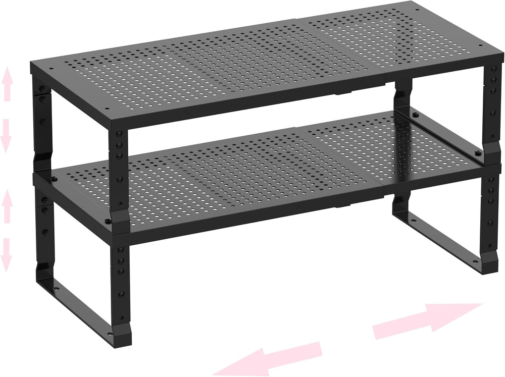 Metal Stackable Expandable Storage Shelf