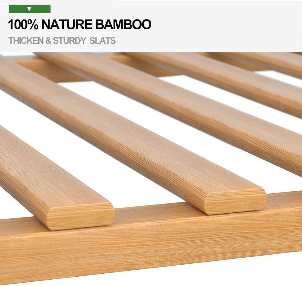 RELIANCER Bamboo Clothing Garment Rack,Free Standing Clothes Coat Hanger,Clos...