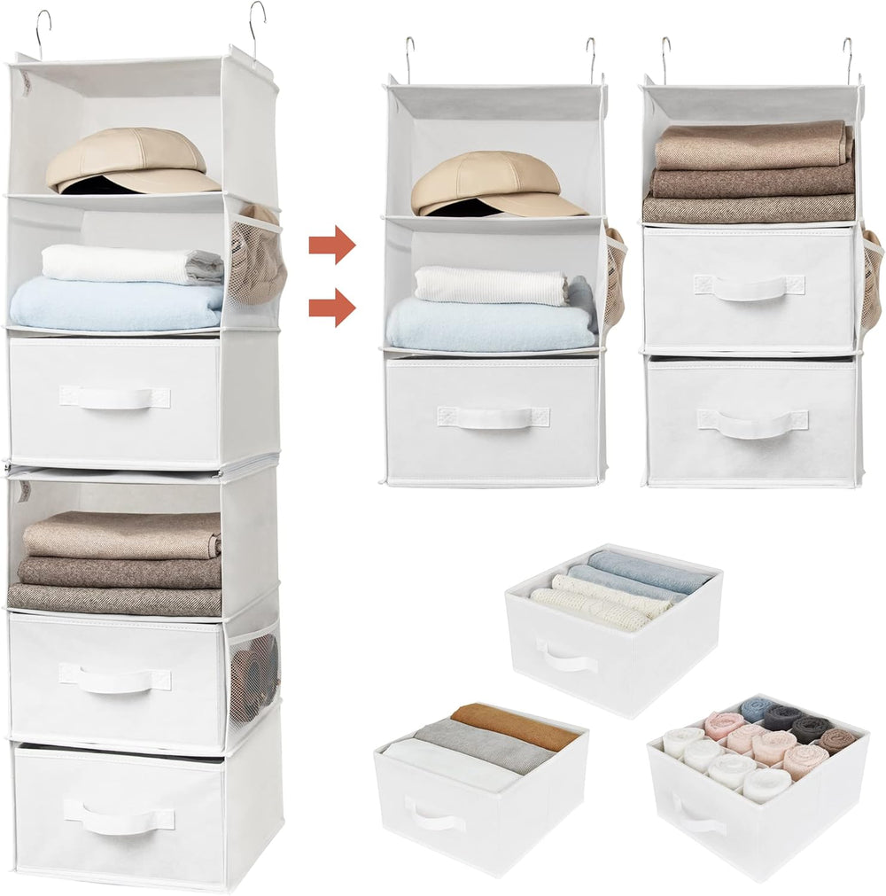 GRANNY SAYS Hanging Closet Organizer, 5 Drawers, 6 Shelves, 4 Pockets