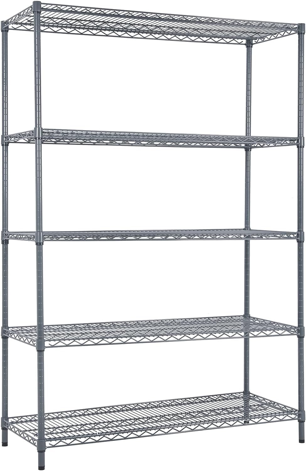 Land Guard 5 Tier Storage Racks and Shelving - 48" L x 20" W x 72&q...