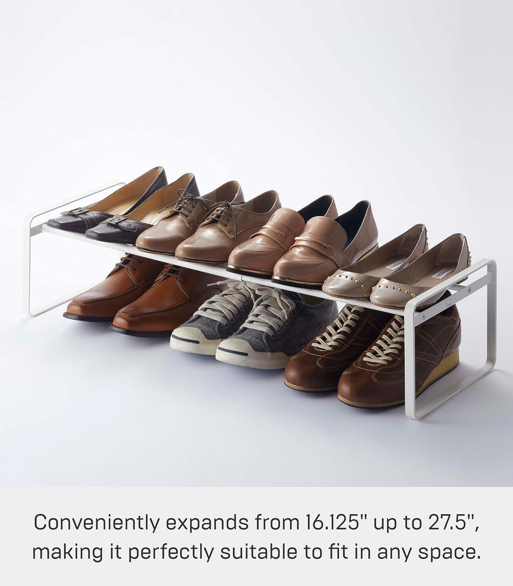 YAMAZAKI Home Frame Adjustable Shoe Rack - Spacesaving Storage Solution, 7&qu...