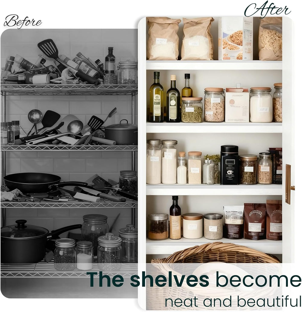 Wire Shelf Covers, 24" W X 16" D, 5 Pack, Wood Covers for Wire Shelves