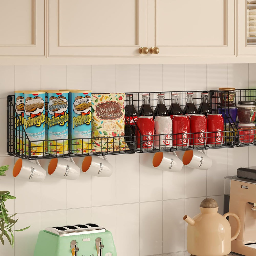 X-cosrack 3-Tier Stackable Detachable Snack Organizer (Large Size), Counterto...