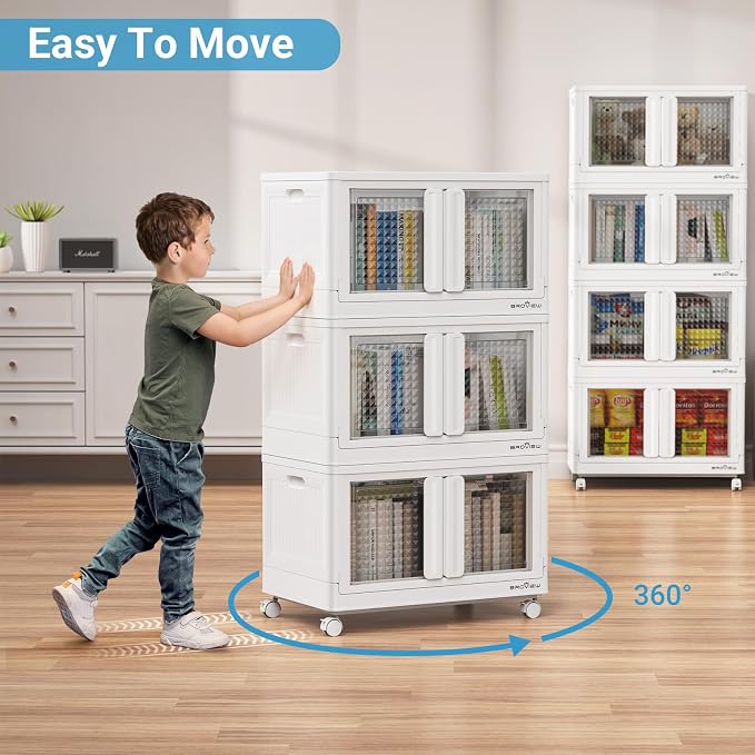 BROVIEW 400Qt Stackable Storage Bins