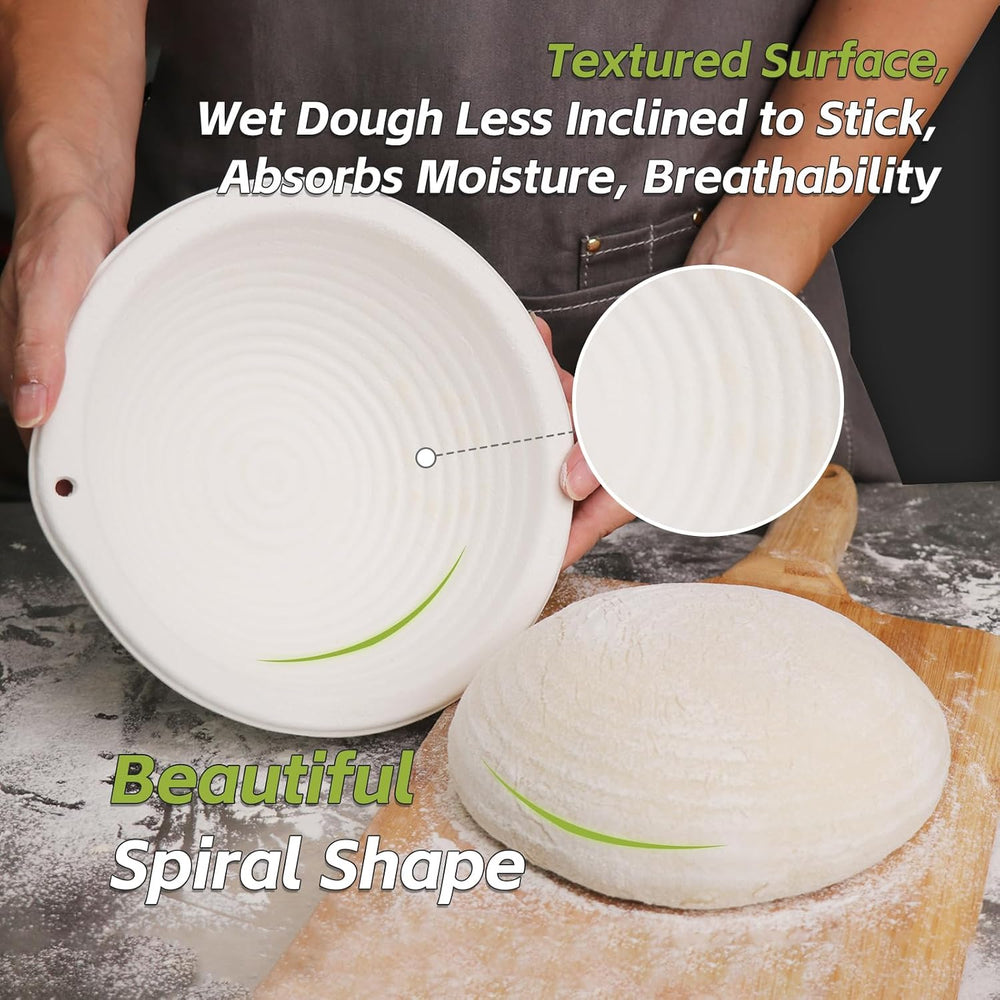 Sourdough Banneton Bread Proofing Basket Pulp Brotform 6-Pack