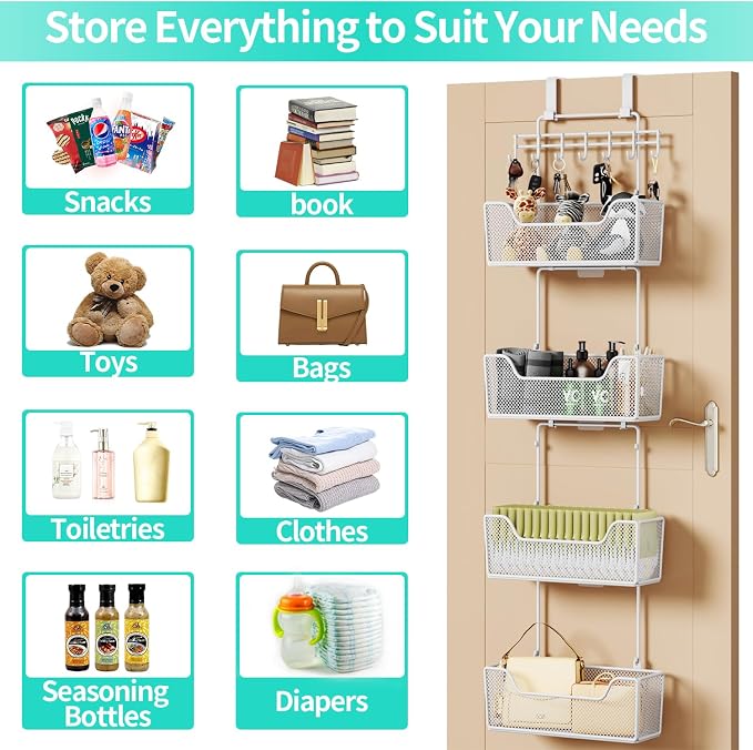 HapiRm Over Door Organizer Storage