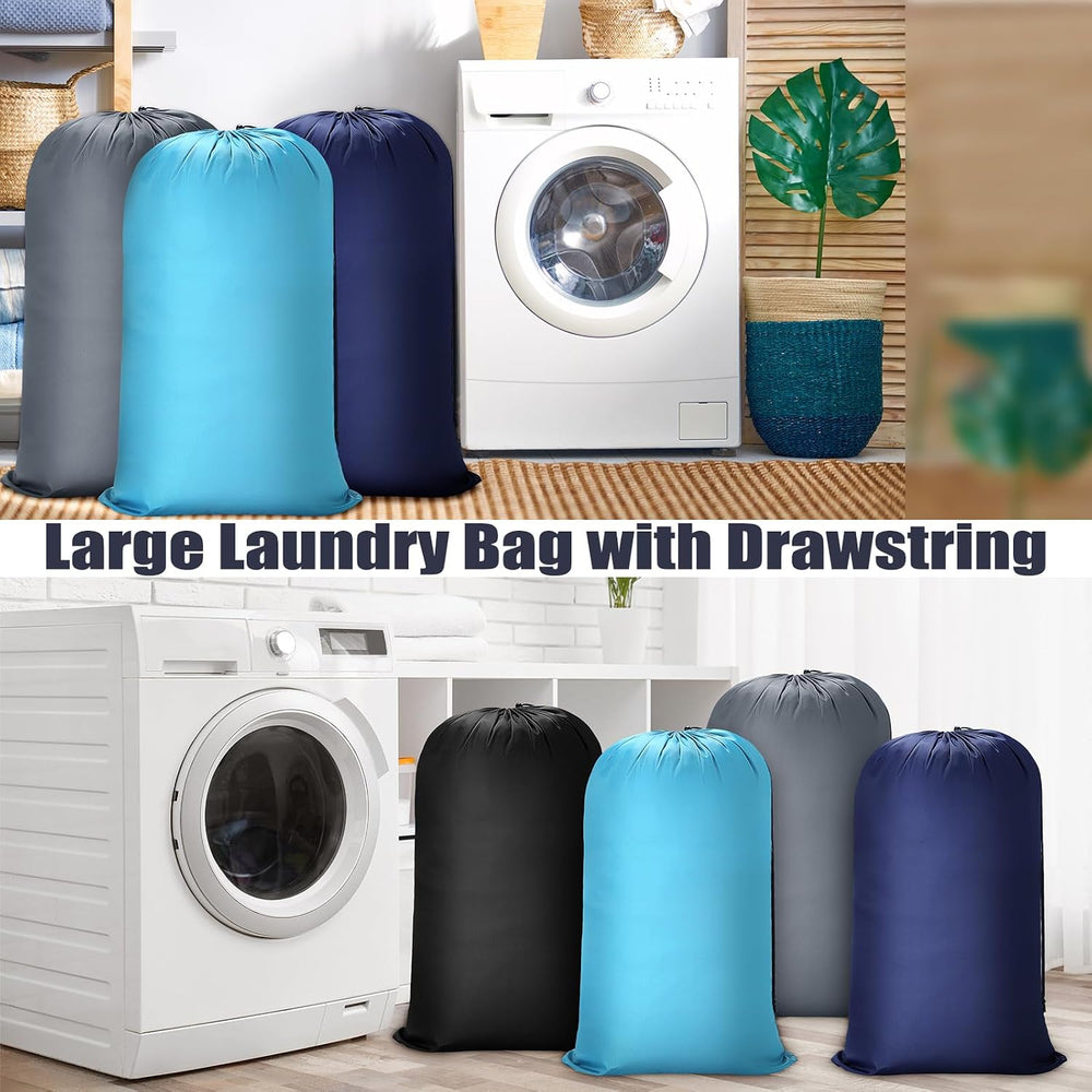 Nuogo 20 Pcs Large Laundry Bags Bulk, 38 x 24 Inch, 4 Solid Colors