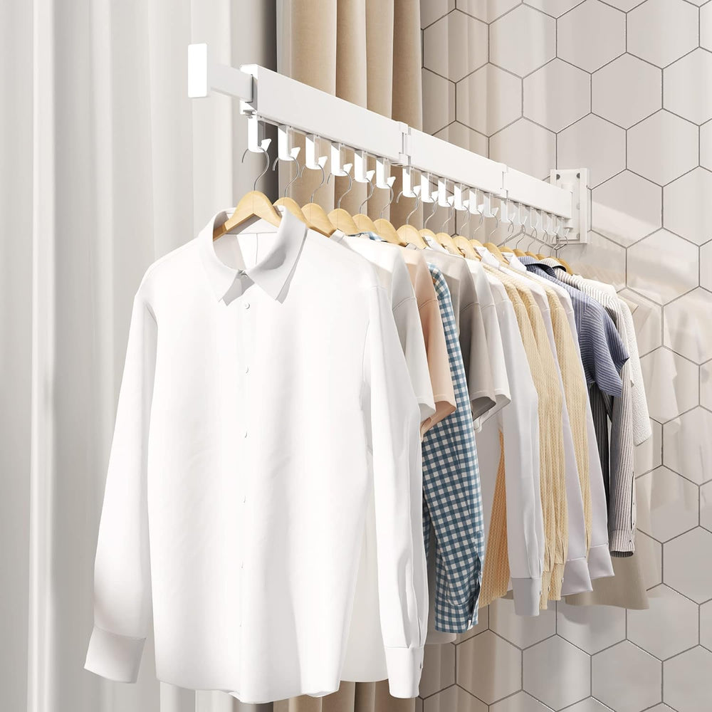 Clothes Drying Rack,Laundry Drying rack,Wall Mounted Clothes Rack,Clothes Han...