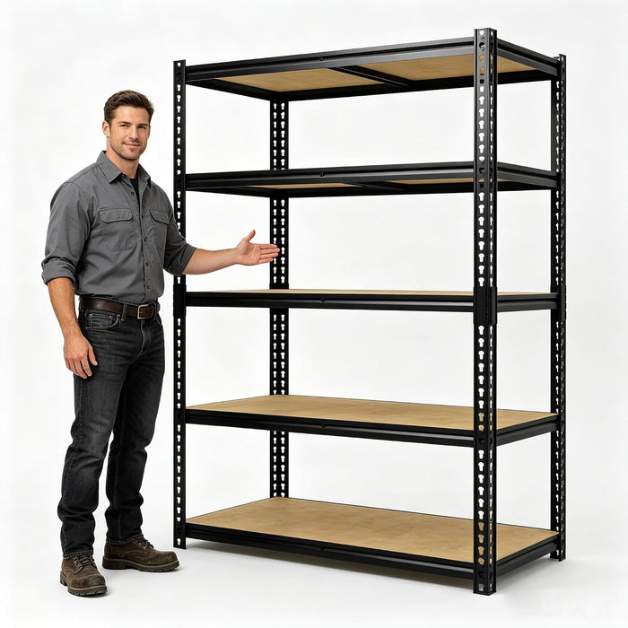 Heavy Duty Garage Storage Shelves, 5-Tier Adjustable Metal Shelving Unit