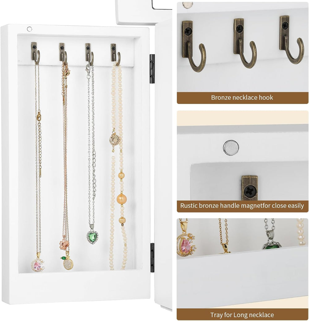 Meangood Jewelry Box Jewelry Organizer, 5-Layer Wooden Jewelry Organizers and...