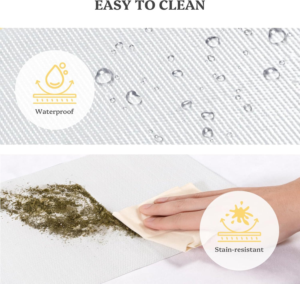 Drawer and Shelf Liner, Non Adhesive Cabinet Liner, Waterproof Washable Mats ...