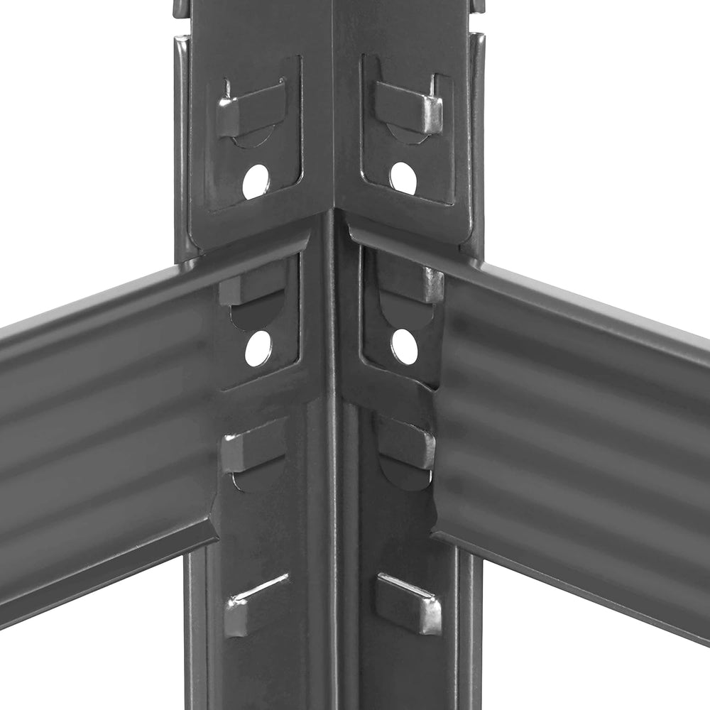 Topeakmart 5 Tier Metal Storage Shelving Unit, 35.5x16x71 Inch Dark Gray