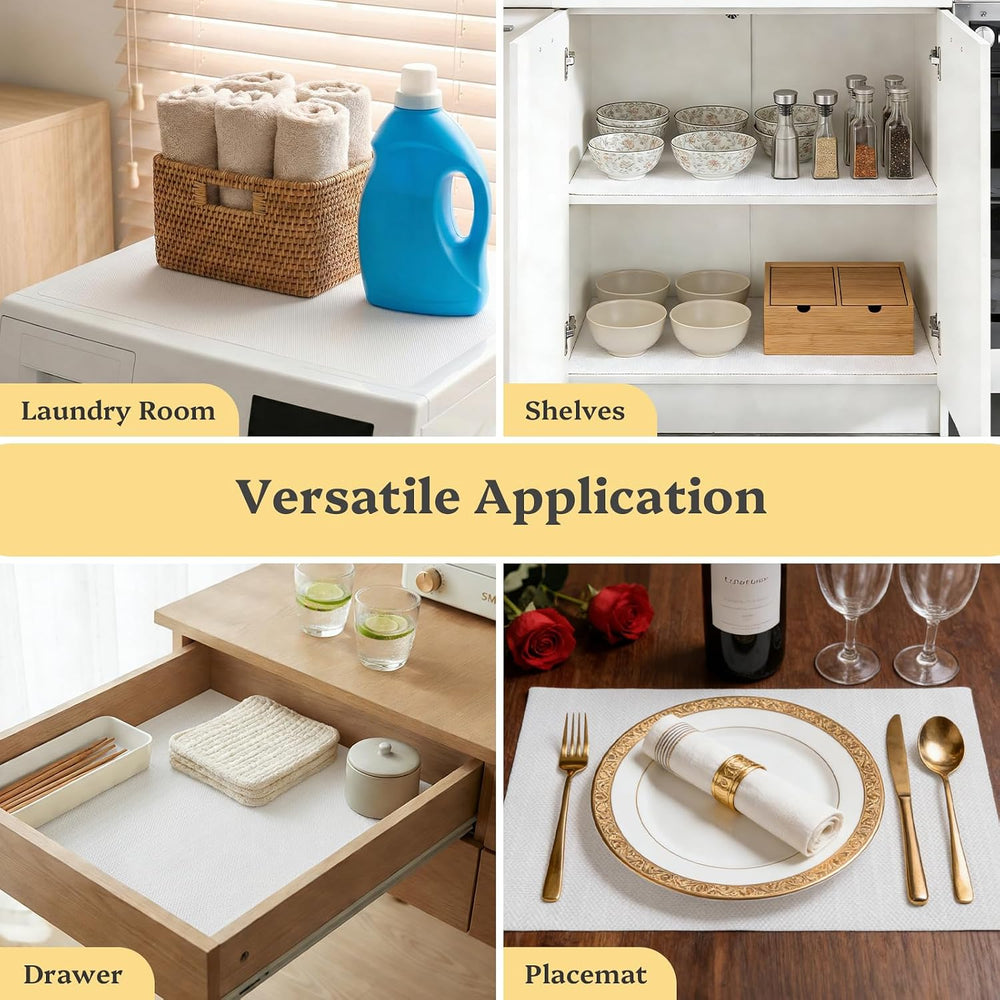 Drawer and Shelf Liner, Non Adhesive Cabinet Liner, Waterproof Washable Mats ...
