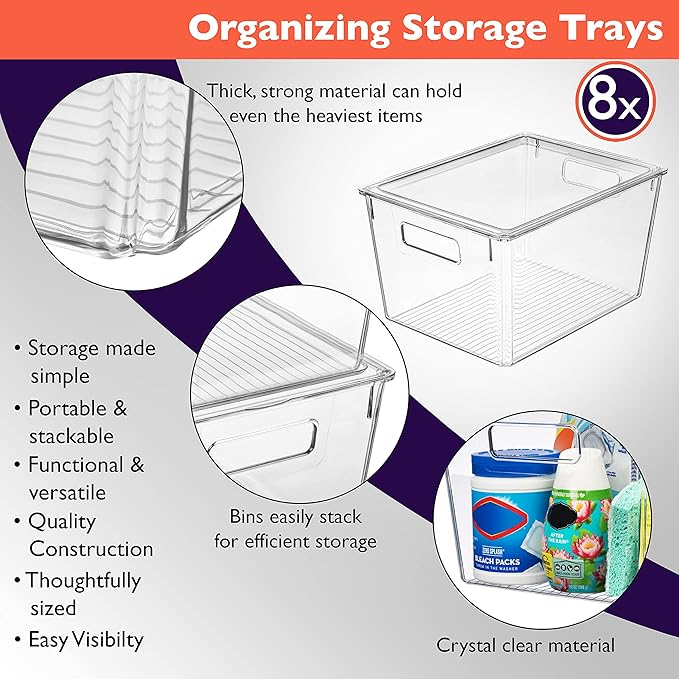 ClearSpace Plastic Storage Bins