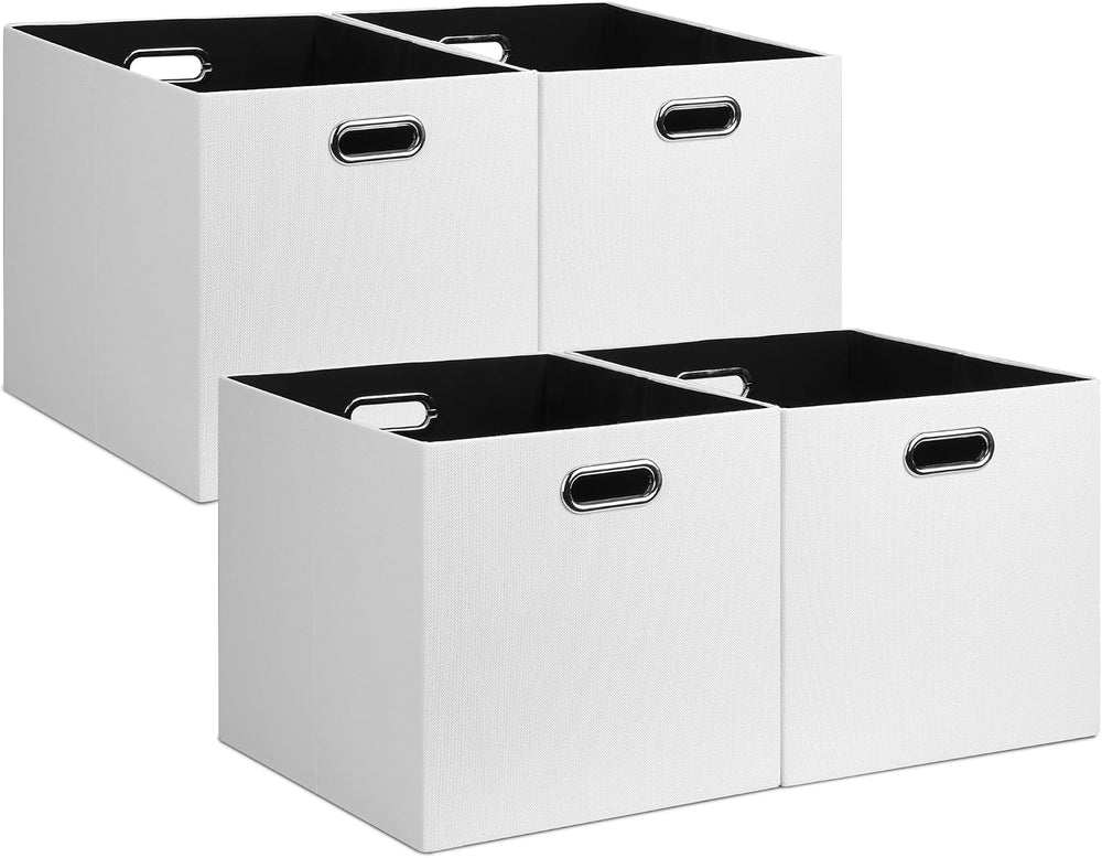 Posprica 13x15x13in Collapsible Storage Bins, Fabric Foldable Cube Storage Bo...