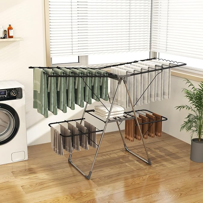 Giantex Clothes Drying Rack, Foldable Laundry Drying Rack