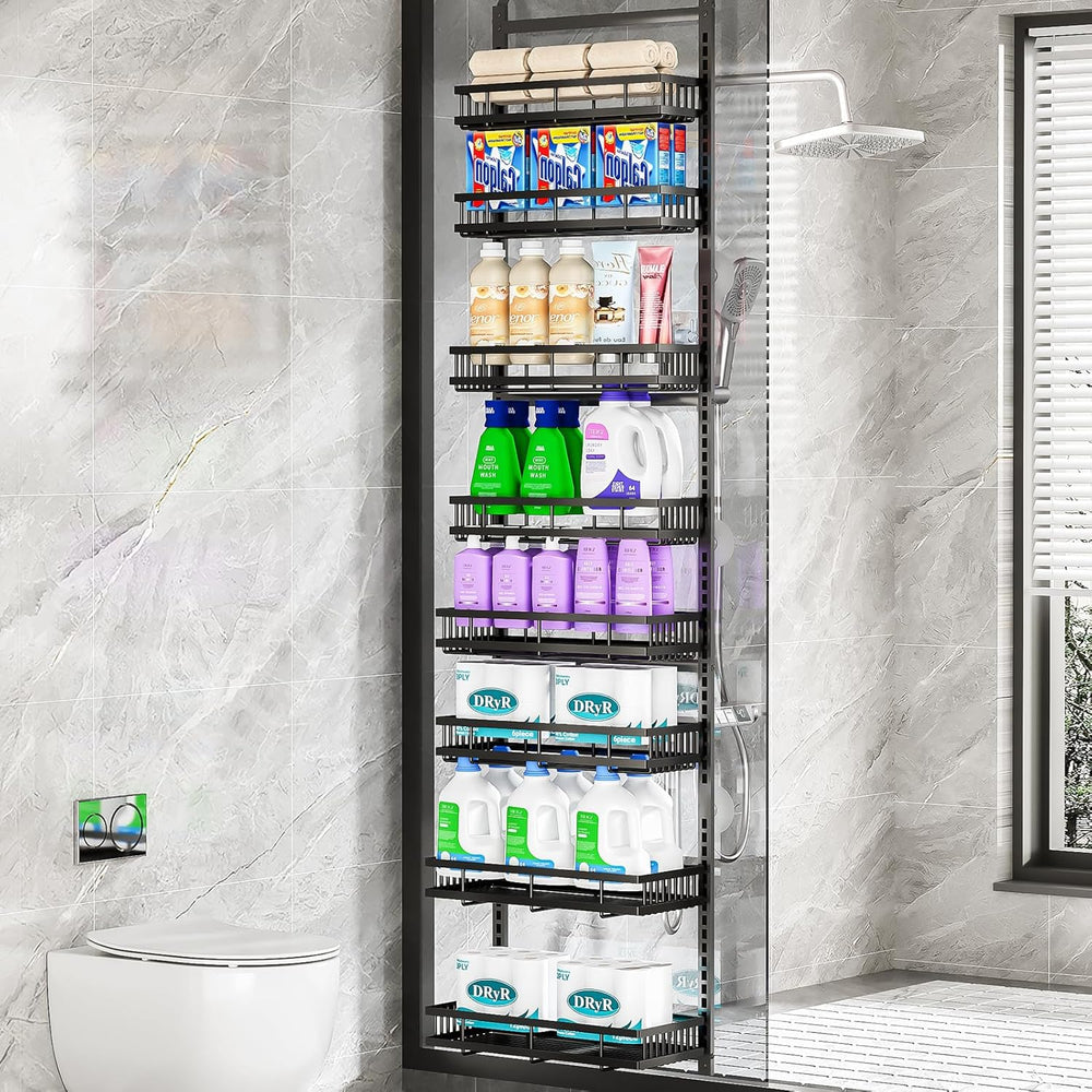 PureBox 8-Tier Over the Door Organizer, Heavy-Duty Metal Hanging Storage Rack...