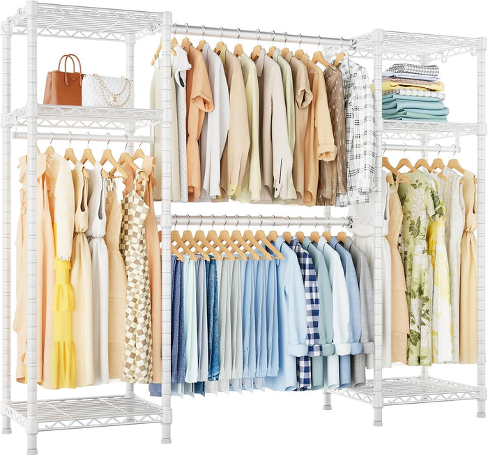Ulif E7 Heavy Duty Garment Rack, Metal Clothing Racks for Hanging Clothes