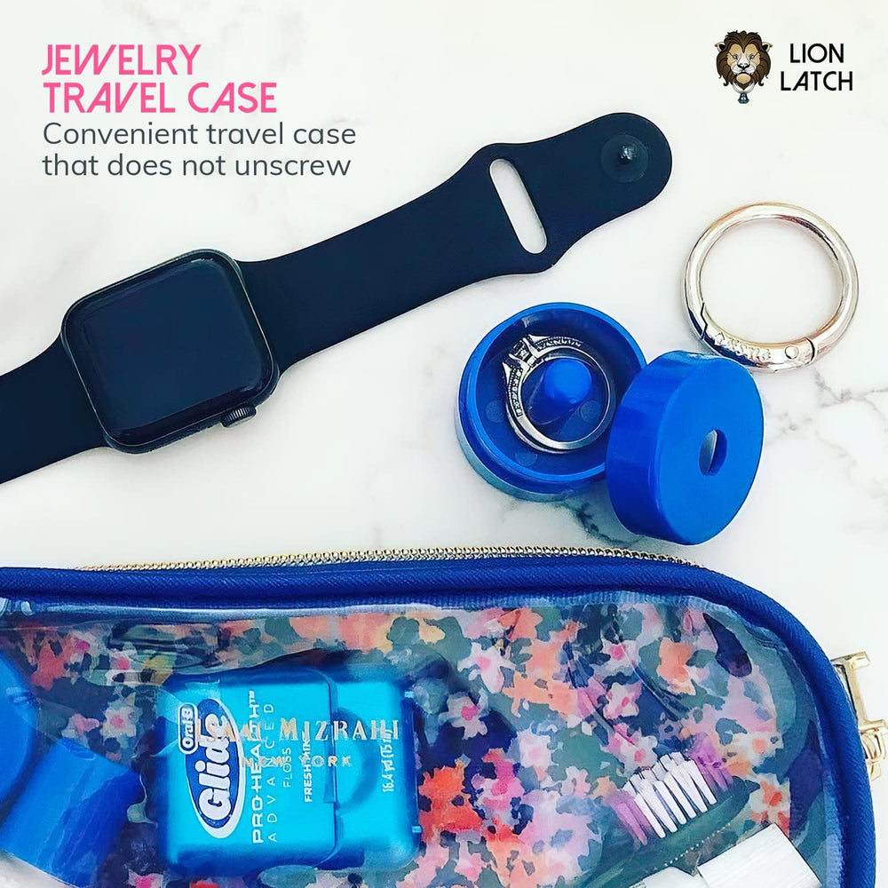 Lion Latch Travel Jewelry Box Case, Ring Holder on Shark Tank - Ring Holder f...