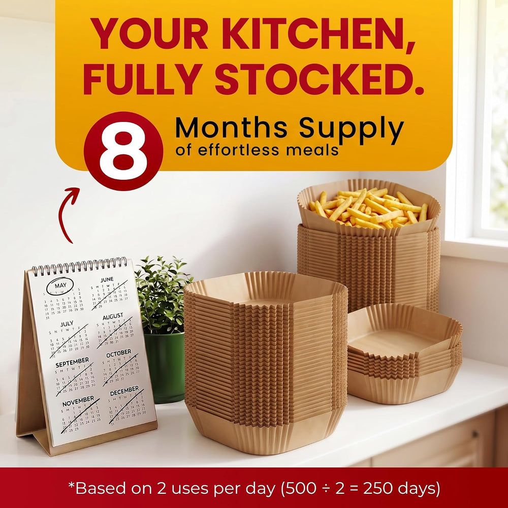 500Pcs Air Fryer Liners Disposable