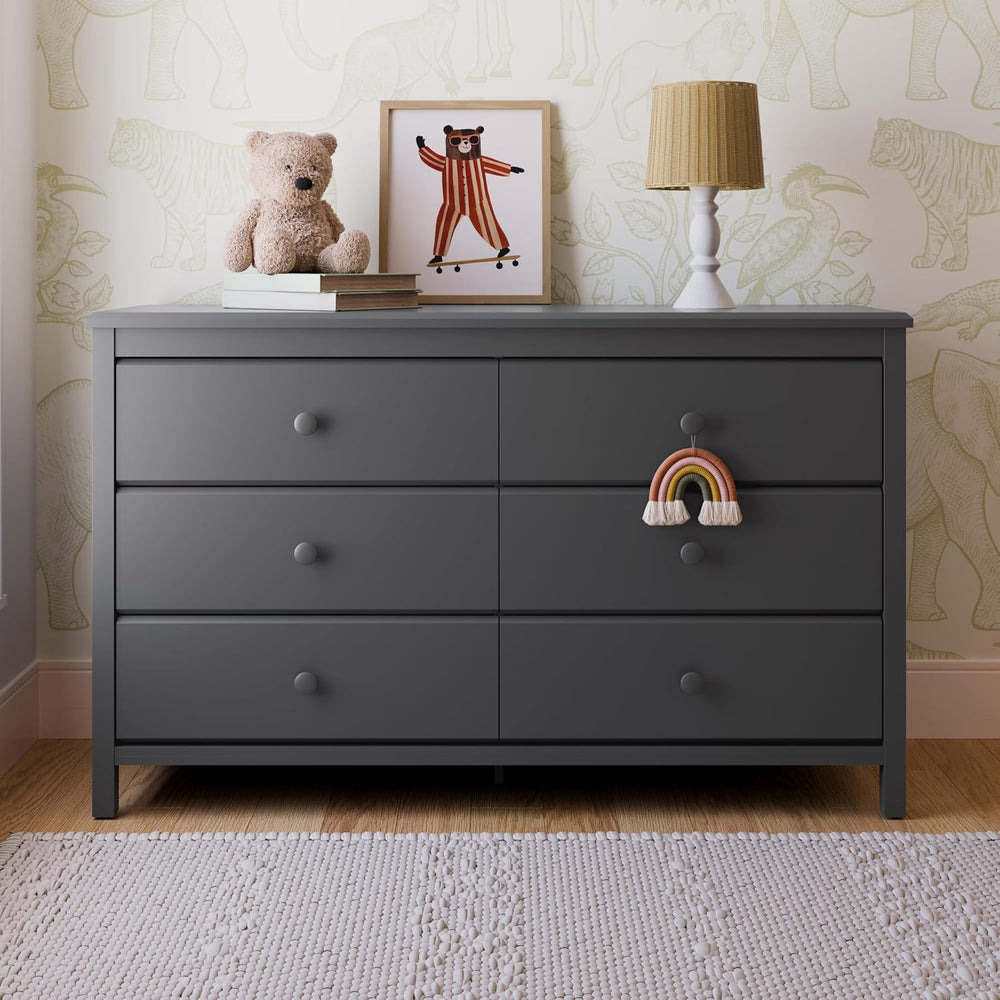 Storkcraft Alpine 6-Drawer Dresser, Gray