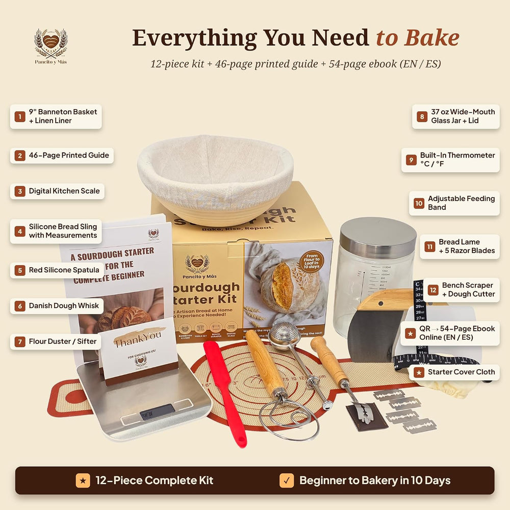 Sourdough Starter Kit for Beginners with Digital Scale