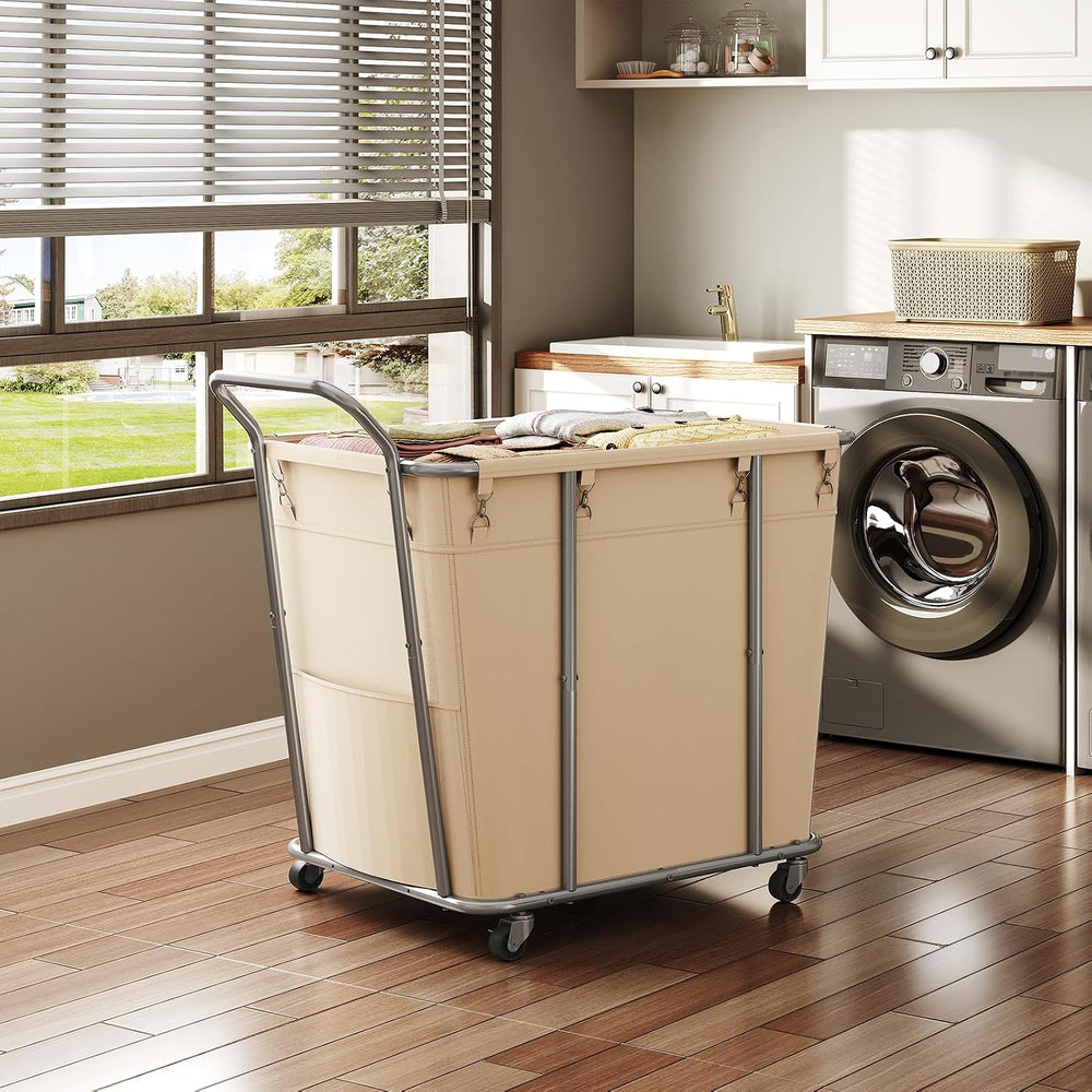 CHOEZON Laundry Sorter, 313L Large Laundry Basket, Rolling Hamper, Minimalist...