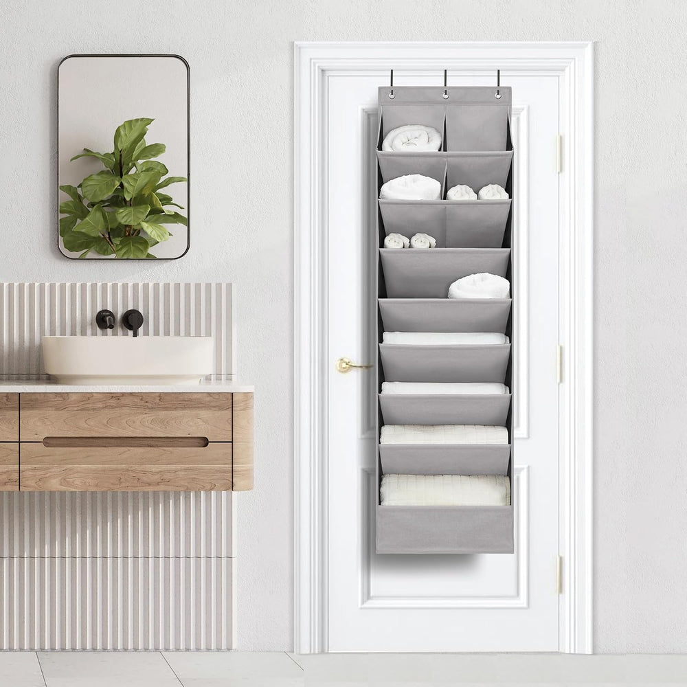 Over Door Organizer with 10 Extra Large Pockets, 23 Pairs Shoes Large Capacit...