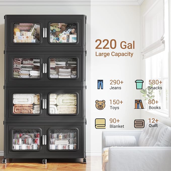 BROVIEW 880 Qt Stackable Storage Bin