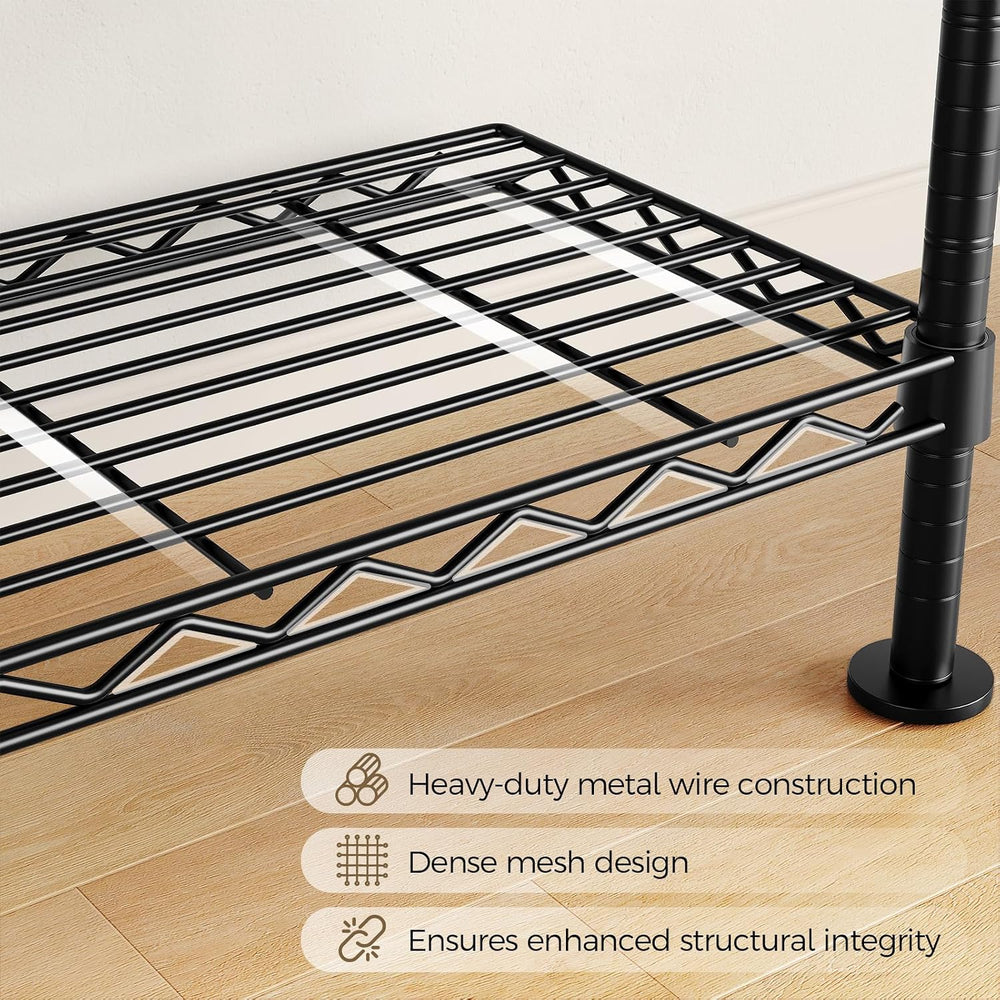 Closet Organizers and Storage, 6-Row Heavy Duty Clothes Rack for Hanging Clot...