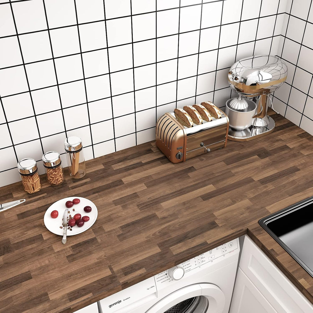 VEELIKE Large Size Butcher Block Contact Paper Peel and Stick Countertops for...