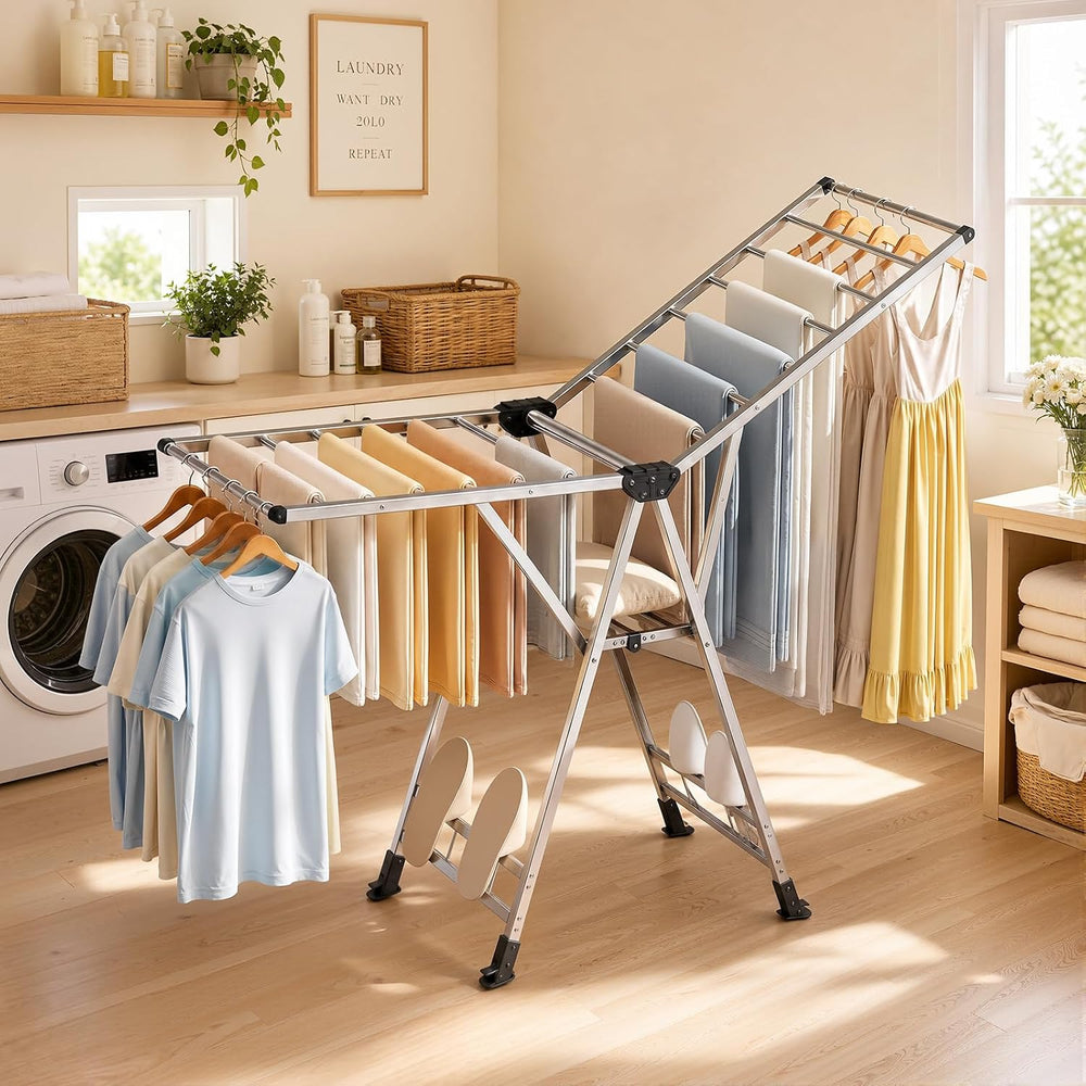 Luxspire Clothes Drying Rack, Foldable Drying Rack Clothing