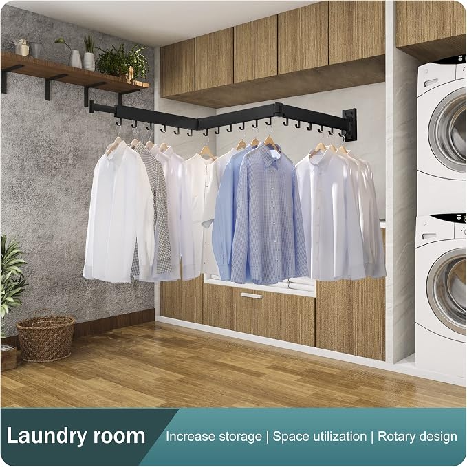 Clothes Drying Rack Wall Mounted, Drying Rack Clothing, Laundry Drying Rack